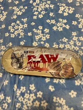 Rare Boo Johnson Frenchie RAW Rolling Tray Skateboard Deck Rolling Tray w COA